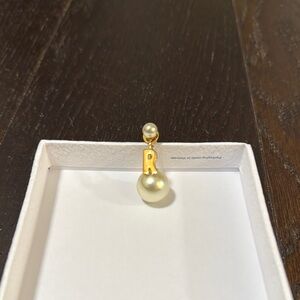 My ABCDior R Tribale Earring Gold Pearl Drop
